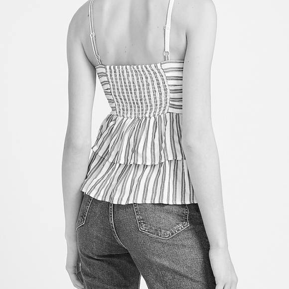 Striped Twist Front Babydoll Cami - Picture 2 of 3